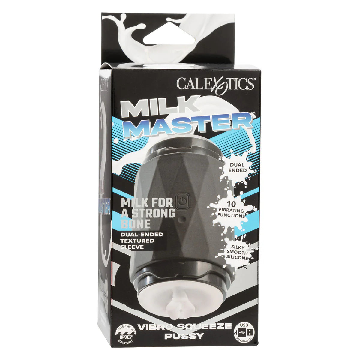 CalExotics Milk Master Vibro Squeeze Pussy Stroker