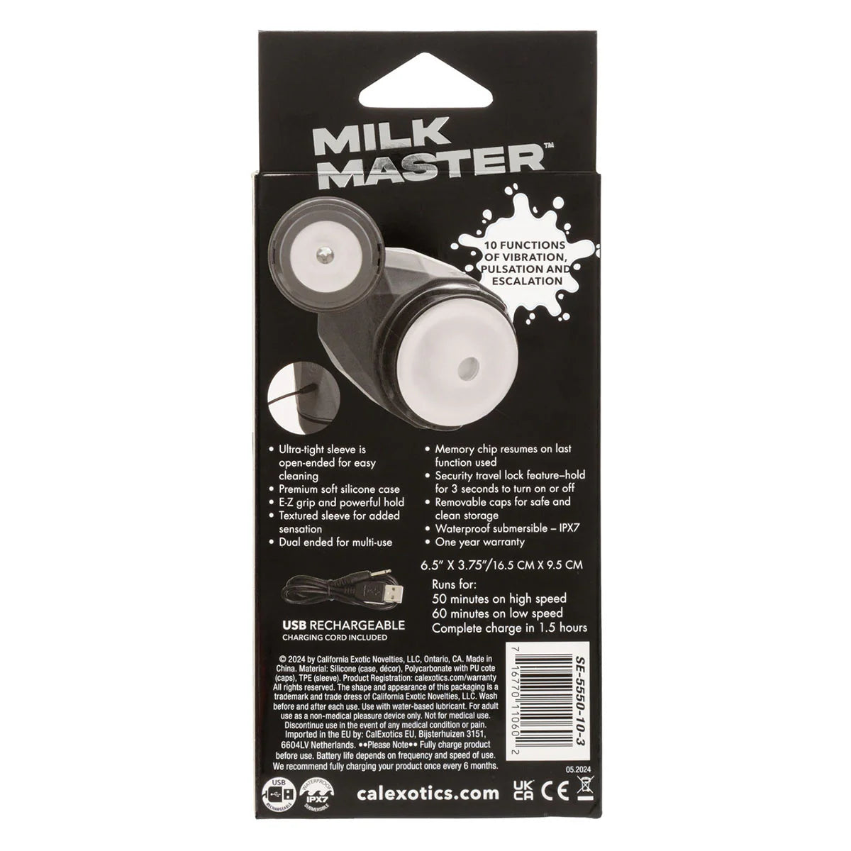 CalExotics Milk Master Vibro Squeeze Stroker