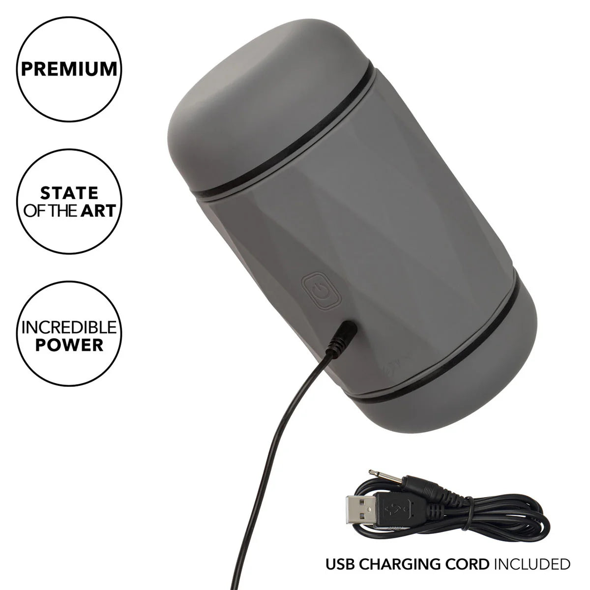 CalExotics Milk Master Vibro Squeeze Stroker, USB Rechargeable