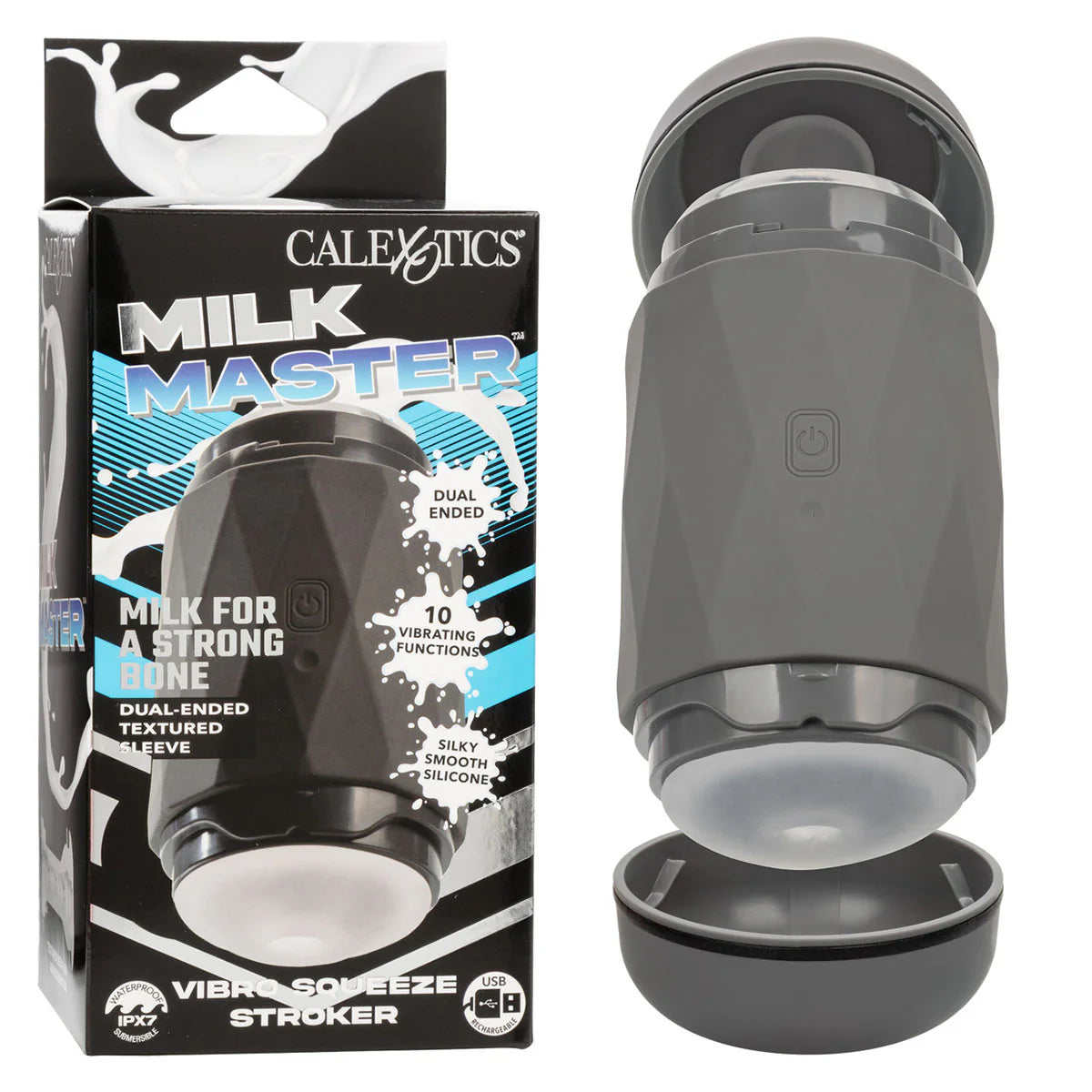 CalExotics Milk Master Vibro Squeeze Stroker