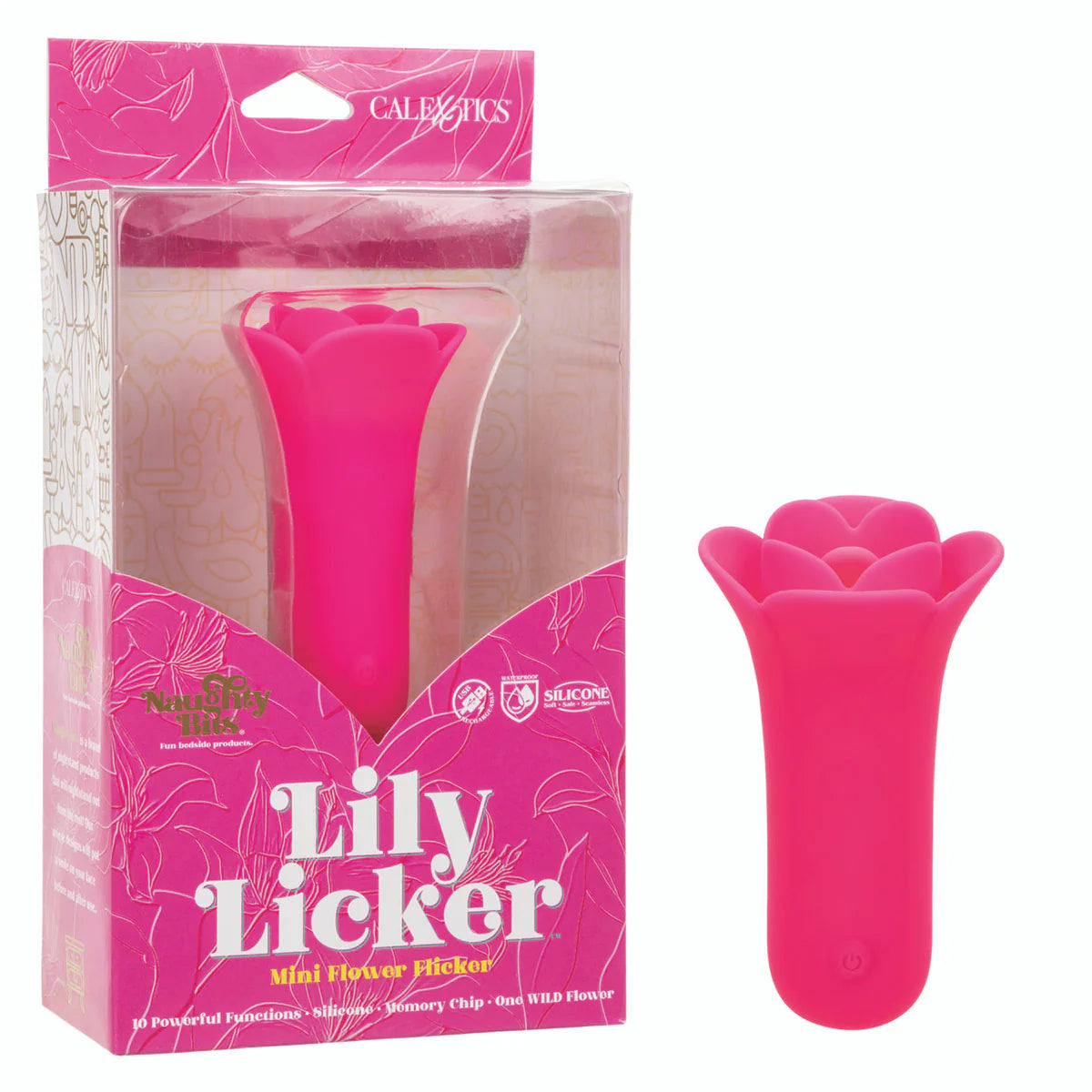 CalExotics Naughty Bits Lily Licker Mini Flower Vibrator