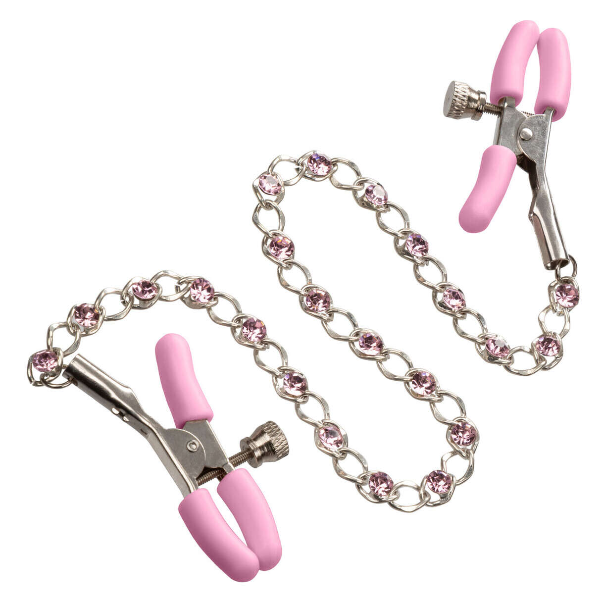 CalExotics Nipple Play Crystal Chain Nipple Clamps