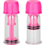 Nipple Play Vacuum Twist Suckers in Pink, Product Image