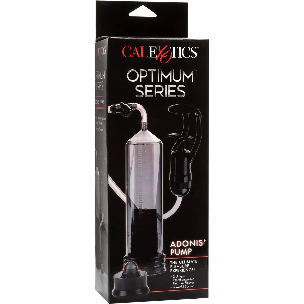CalExotics Optimum Series Adonis Pump, Product Box, Front