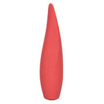 Red Hot Silicone Vibrator, Ember, Front Angle