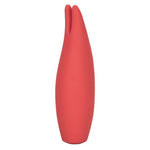 Red Hot Silicone Vibrator, Flare, Front Angle
