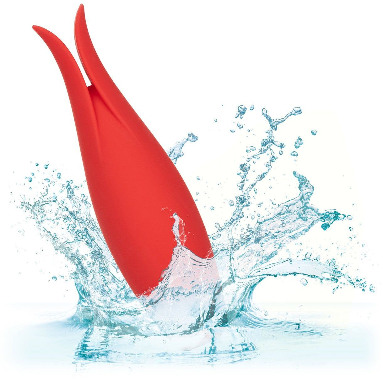 Red Hot Silicone Vibrator, Fury, Waterproof Feature