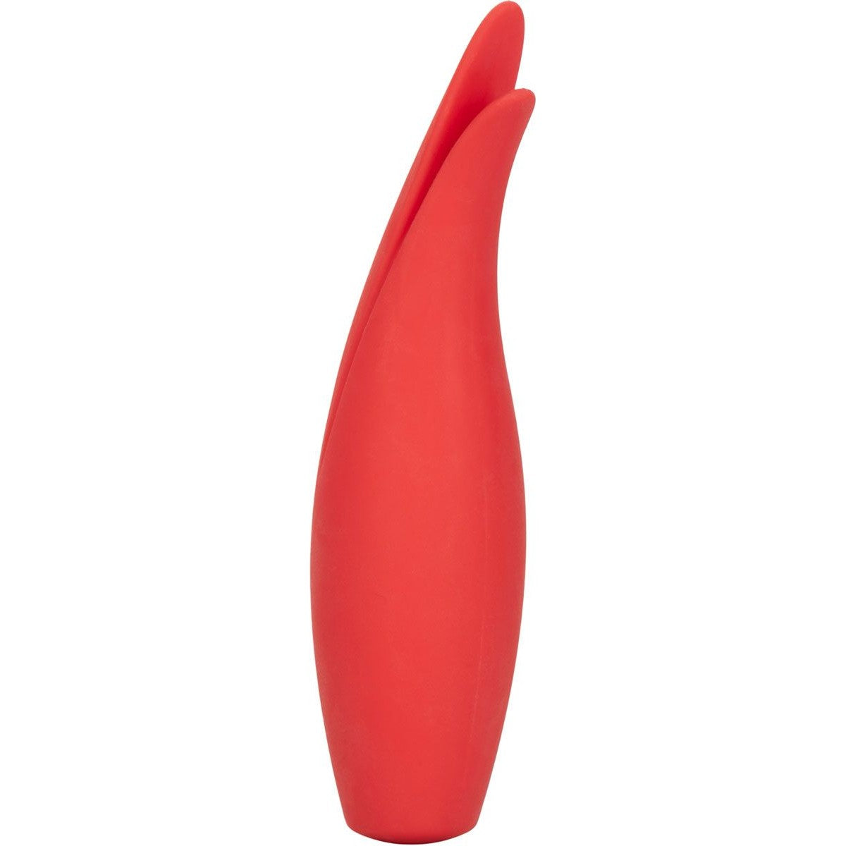 Red Hot Silicone Vibrator, Sizzle, Front Angle