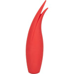 Red Hot Silicone Vibrator, Sizzle, Side Angle