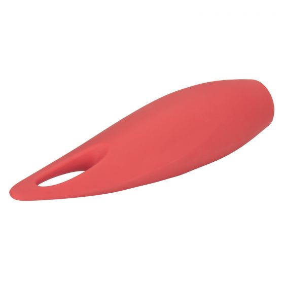 Red Hot Silicone Vibrator, Spark, Flat facing left