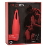 Red Hot Silicone Vibrator, Spark, Product Box, Front View