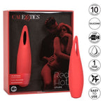 Red Hot Silicone Vibrator, Spark, Product Box and Features