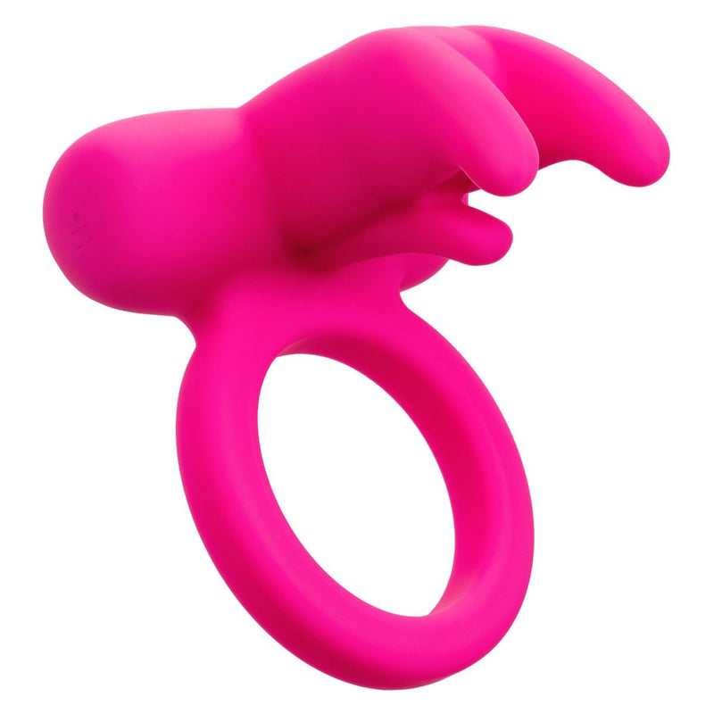 CalExotics Silicone Rechargeable Triple Clit Flicker Cock Ring, Product Image