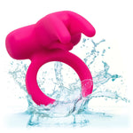 CalExotics Silicone Rechargeable Triple Clit Flicker Cock Ring, Waterproof Feature