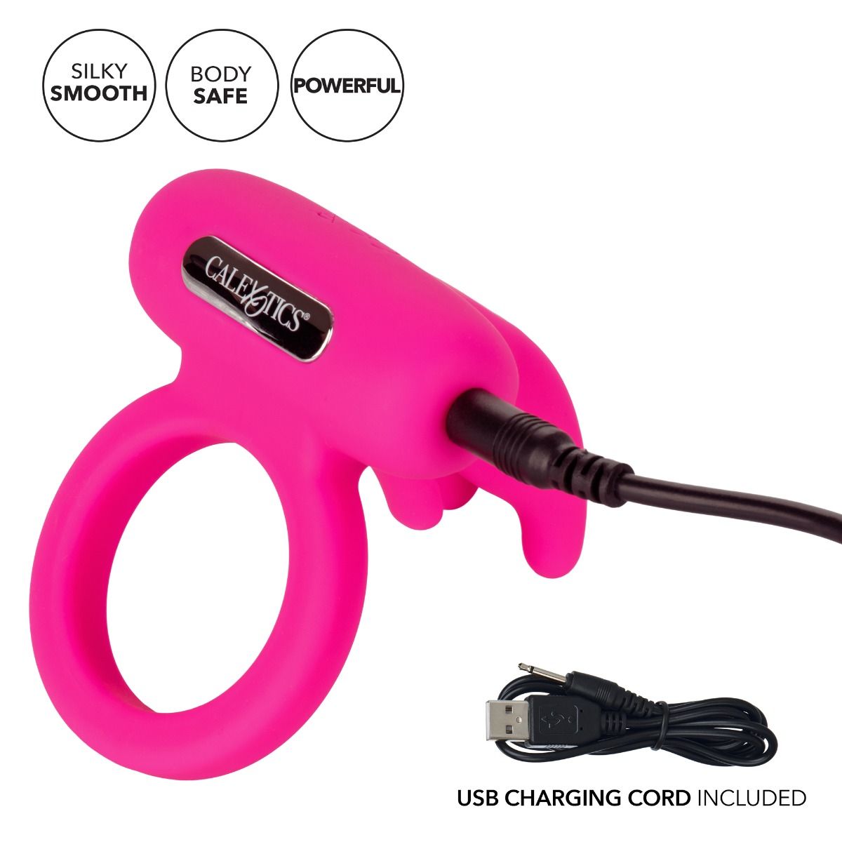 CalExotics Triple Clit Flicker Vibrating Cock Ring