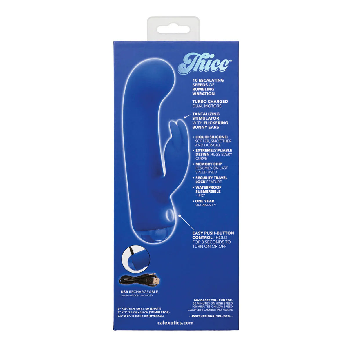 CalExotics Thicc Liquid Silicone Chubby Bunny Vibrator