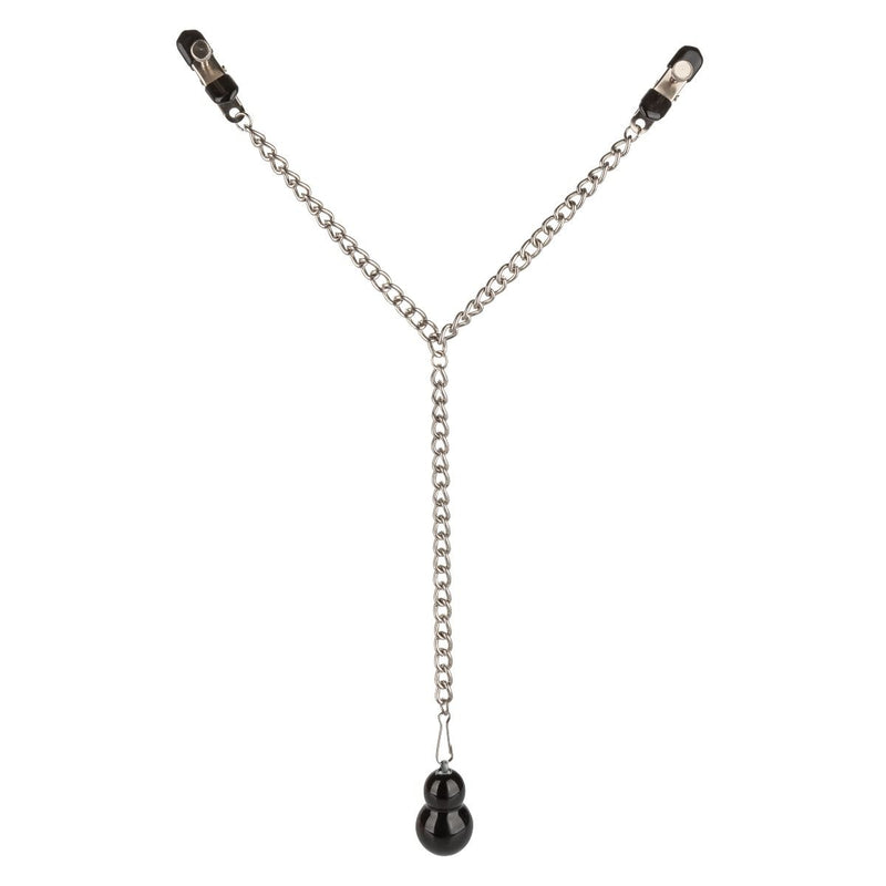 CalExotics Weighted Dual Tier Nipple Clamps, Product Image, Front View