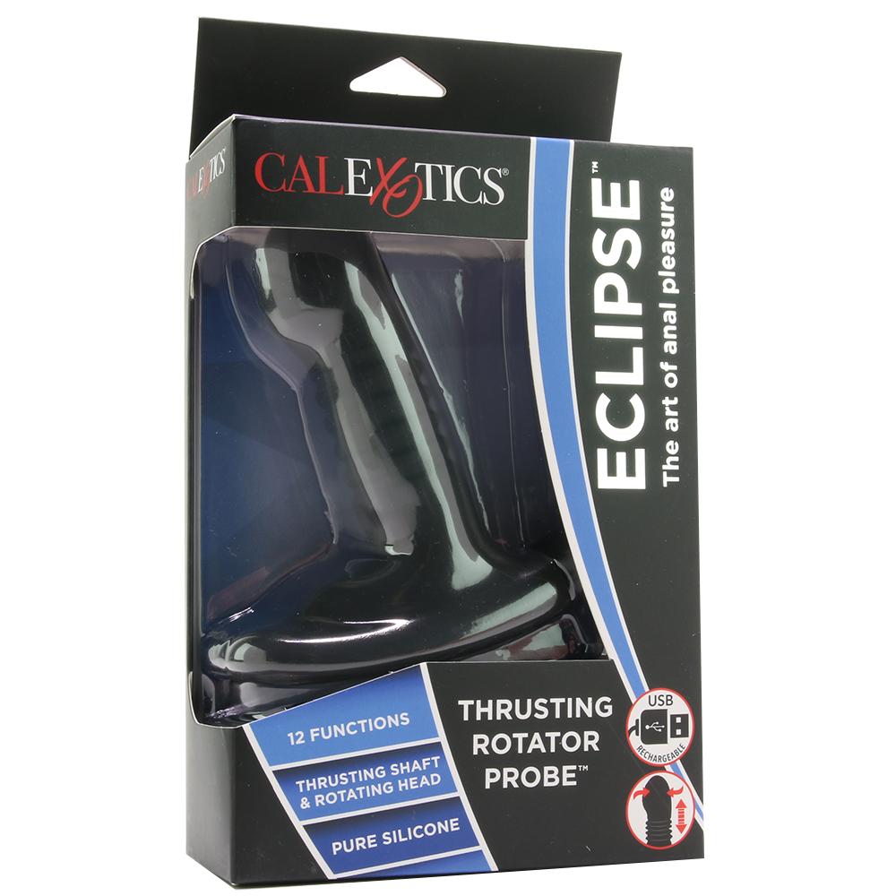 Calexotics Eclipse Thrusting Rotator Probe, Product Box, Front Right Angle