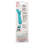 Calexotics Gia Triple Teaser Clitoral Vibrator, Product Package, Back