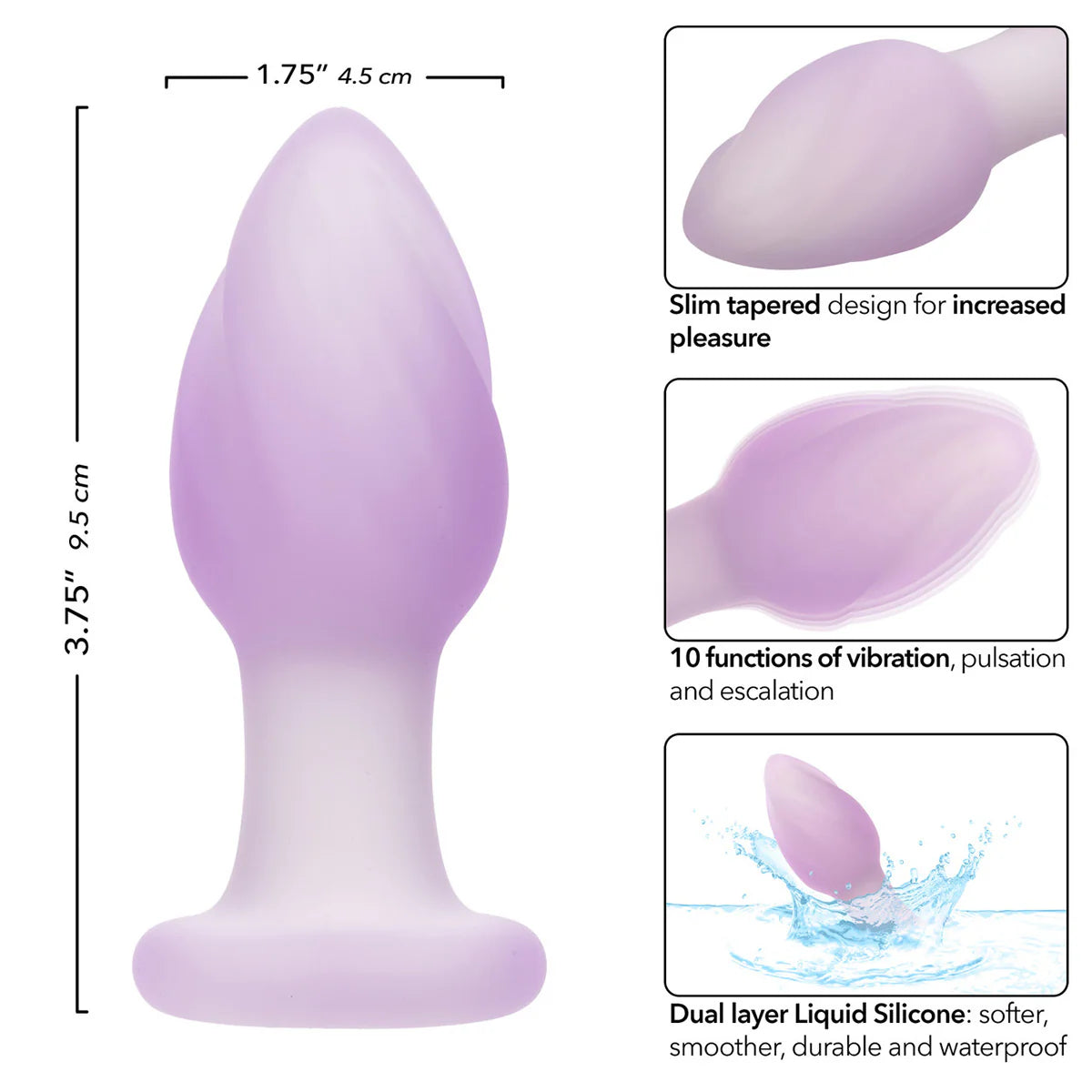 CalExotics Lavender Haze Ridge Probe Anal Plug