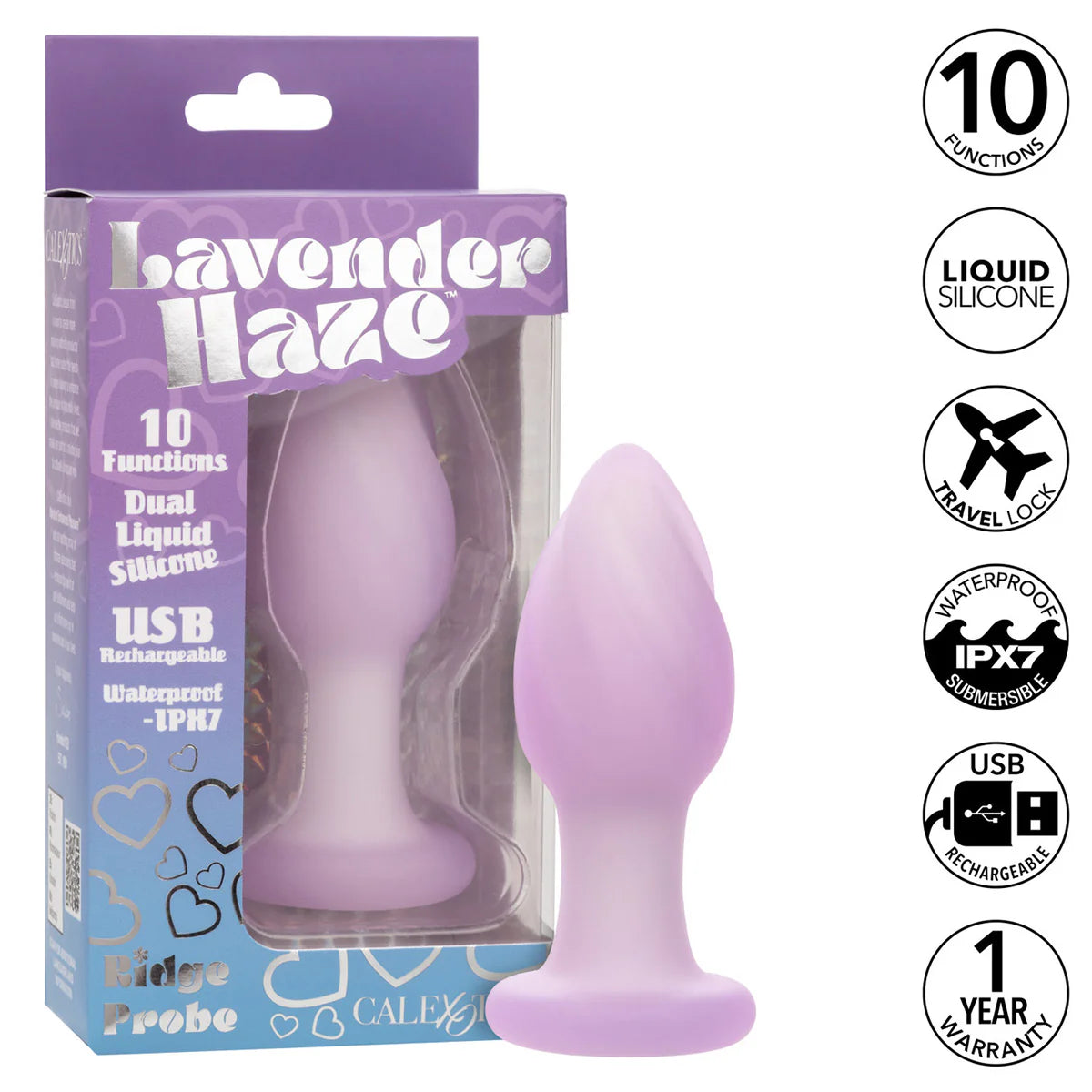 CalExotics Lavender Haze Ridge Probe Anal Plug