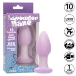 Calexotics Lavender Haze Ridge Probe Anal Plug, Product Box, Anal Plug and Features