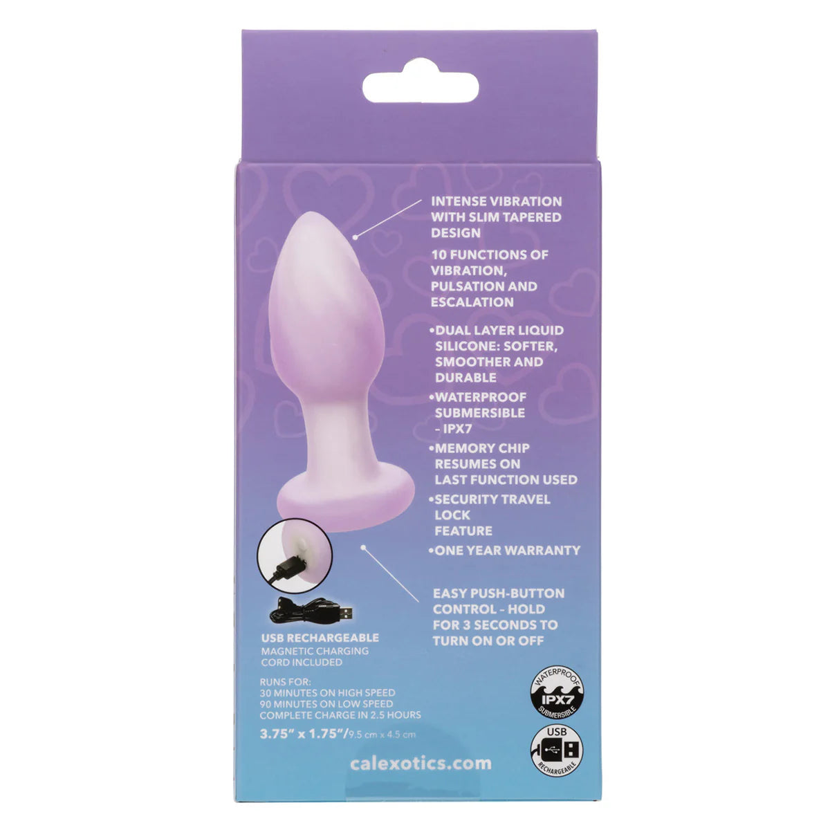 CalExotics Lavender Haze Ridge Probe Anal Plug