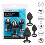 Calexotics Silicone Gem Anal Kit, Product Package with Features