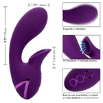 California Dreaming Huntington Beach Heartbreaker Rabbit Vibrator, Product Measurements & Details
