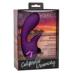 California Dreaming Huntington Beach Heartbreaker Rabbit Vibrator, Product Box, Front Right Angle