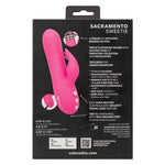 California Dreaming Sacramento Sweetie Vibrator, Product Box, Back