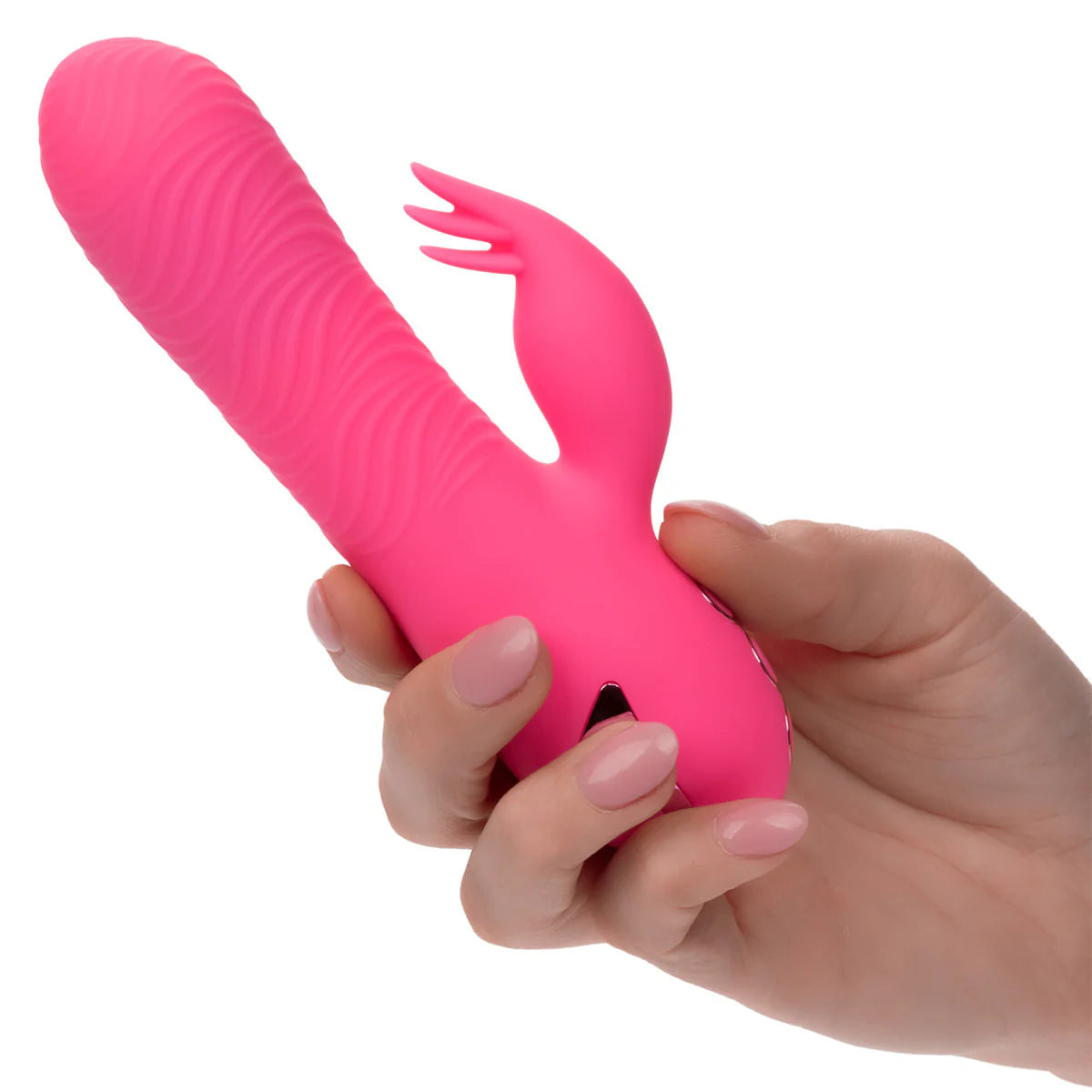 California Dreaming Sacramento Sweetie Vibrator, Rabbit Vibrator in Right Hand