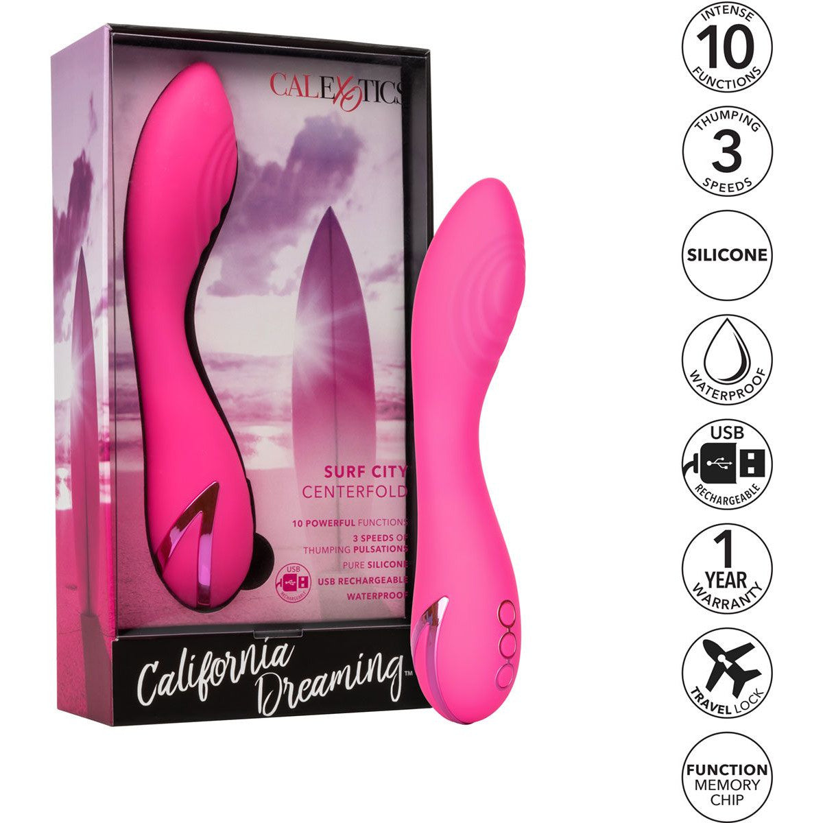 California Dreaming Surf City Centerfold Vibrator