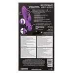 California Dreaming West Coast Wave Rider Vibrator, Product Box, Back View
