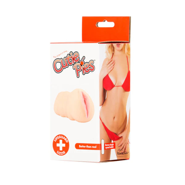 Cutiepies Lifeguard Lizzie Pussy Stroker, Product Box, Front Left Angle