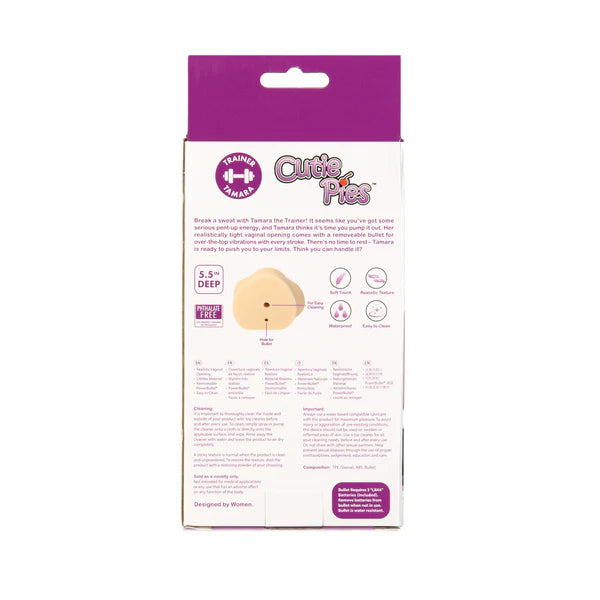 Cutiepies Trainer Tamara Pussy Stroker, Product Box, Back
