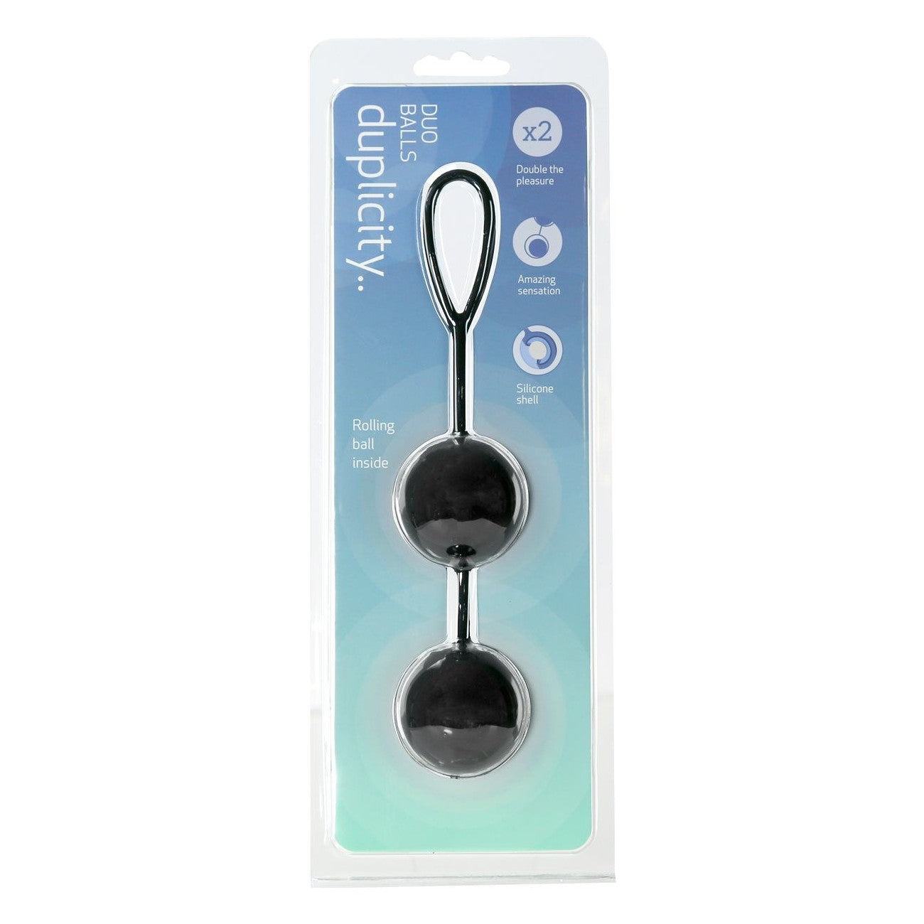 Duplicity Duo Balls, Black, Product Package