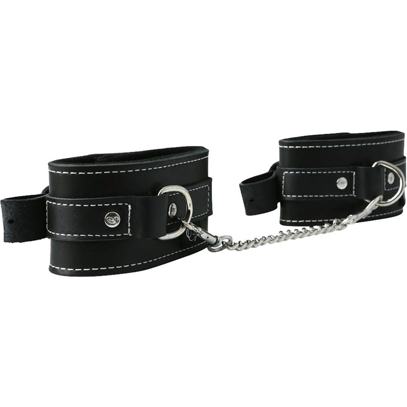 Edge Lined Leather Ankle Restraints