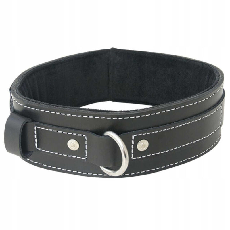 Edge Lined Leather Collar, Product Image, Front