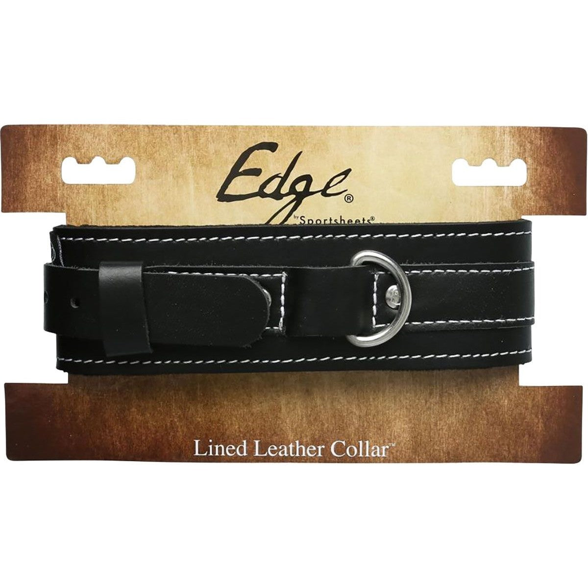 Edge Lined Leather Collar, Product Image, Product Package