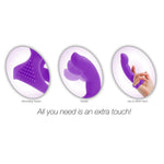 Extra Touch Silicone Finger Sleeve, Purple, Product Features