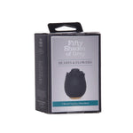 Fifty Shades of Grey Black Rose Clitoral Suction Stimulator, Product Box, Front Right Angle
