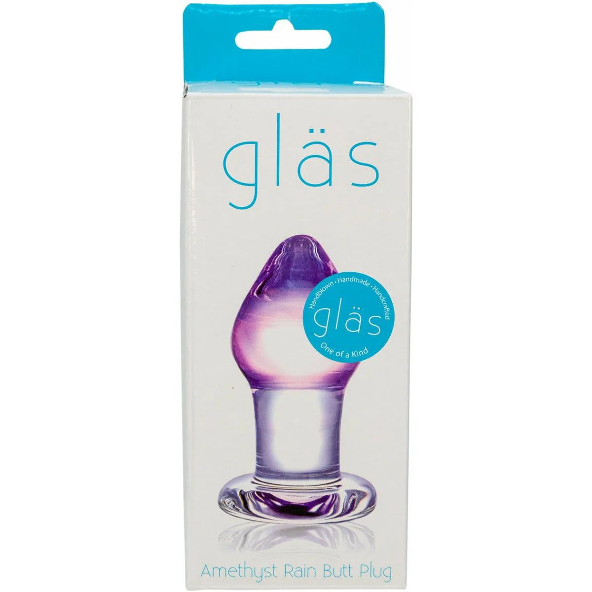 Glas Amethyst Rain Glass Butt Plug