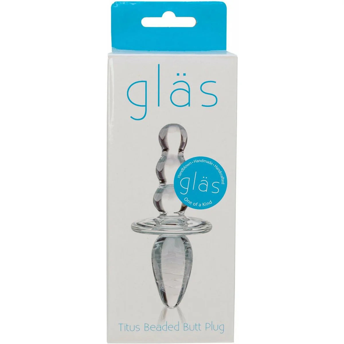Glas Titus Beaded Glass Butt Plug