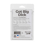 Got Big Dick 2-Pack Super-Stretch Cock Rings, Smoke Grey, Product Package, Back