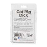 Got Big Dick 3-Pack Super-Stretch Cock Rings, Smoke Grey, Product Package, Back