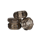 Got Big Dick 4-Pack Super-Stretch Cock Rings, Smoke Grey, Product Image, Cock Rings Stacked