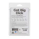 Got Big Dick 4-Pack Super-Stretch Cock Rings, Smoke Grey, Product Package, Back