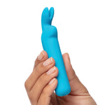 Happy Rabbit Bullet Vibe, Blue, Bullet Vibrator in Right Hand