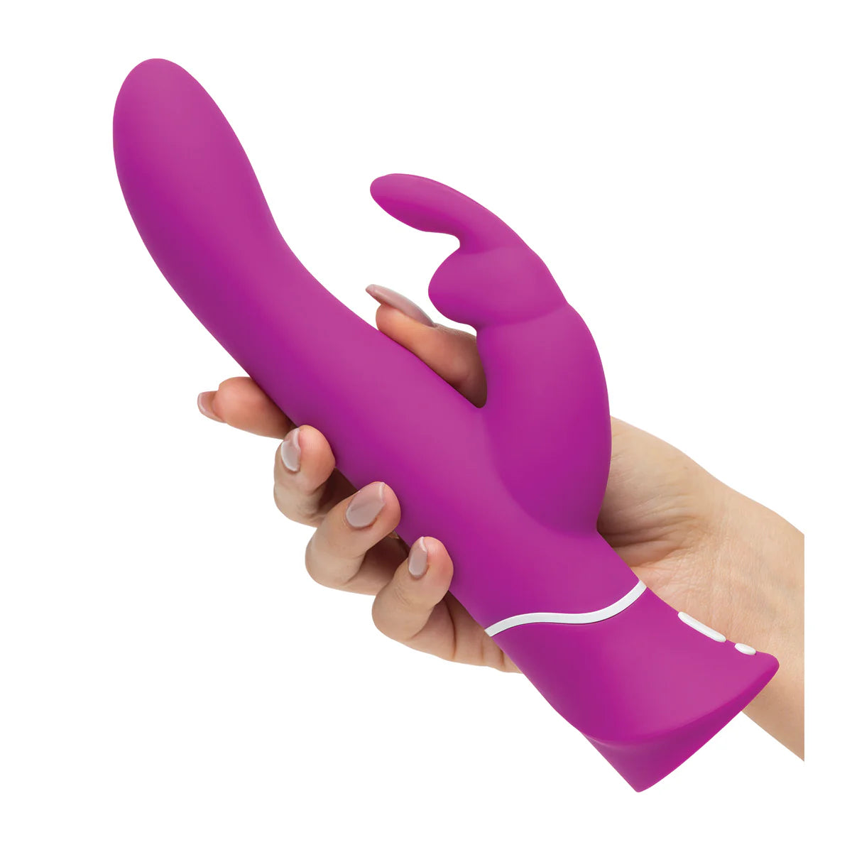 Happy Rabbit G-Spot Curve Vibrator, Purple, Rabbit Vibrator in Right Hand